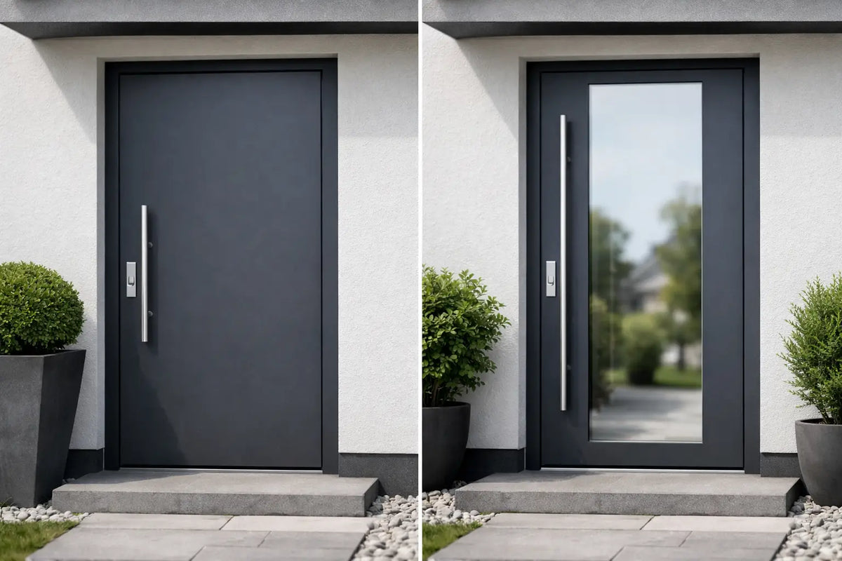 Haustür mit oder ohne Glas - was passt besser?