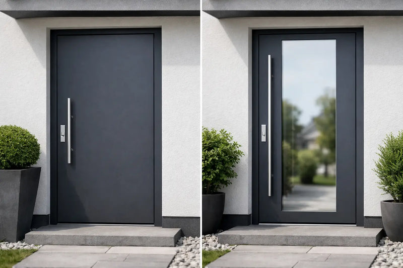 Haustür mit oder ohne Glas - was passt besser?