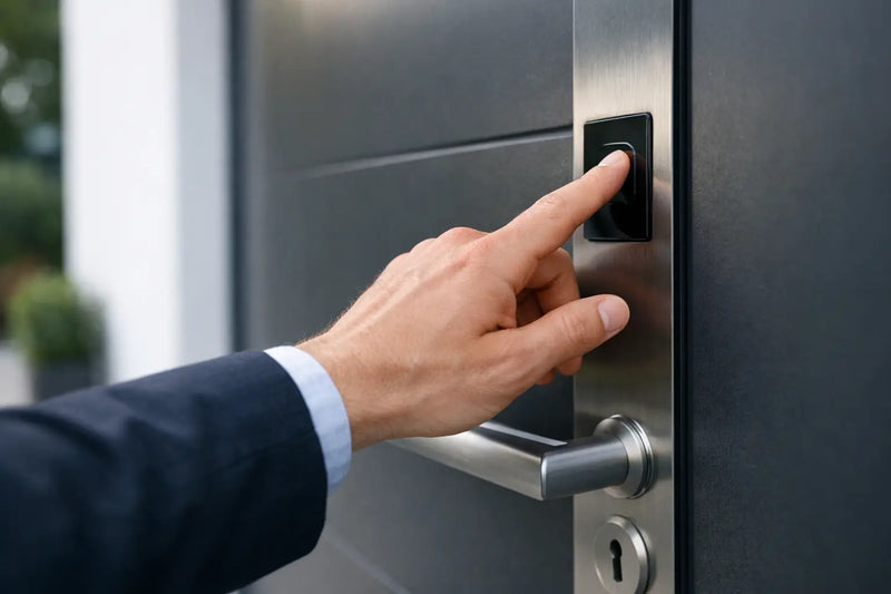 Haustür mit Fingerscanner sinnvoll planen