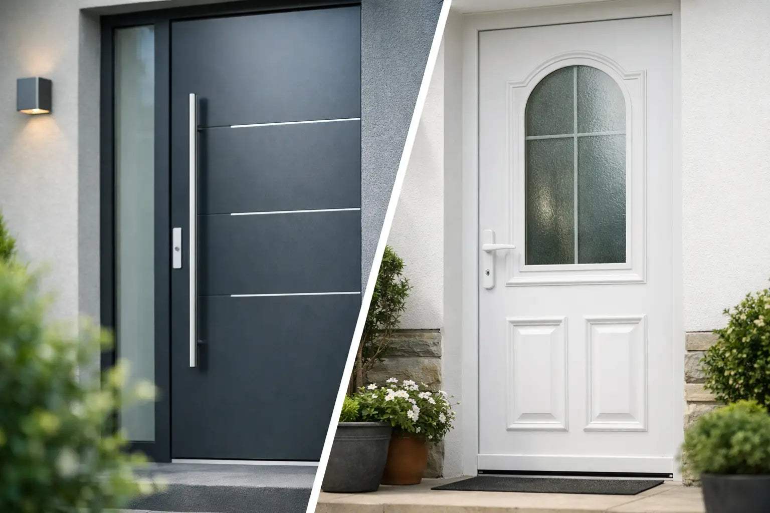 Aluminium- oder Kunststoff-Haustür: Was passt?