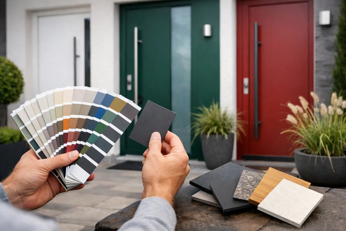 Haustür-Farbe auswählen und passend gestalten