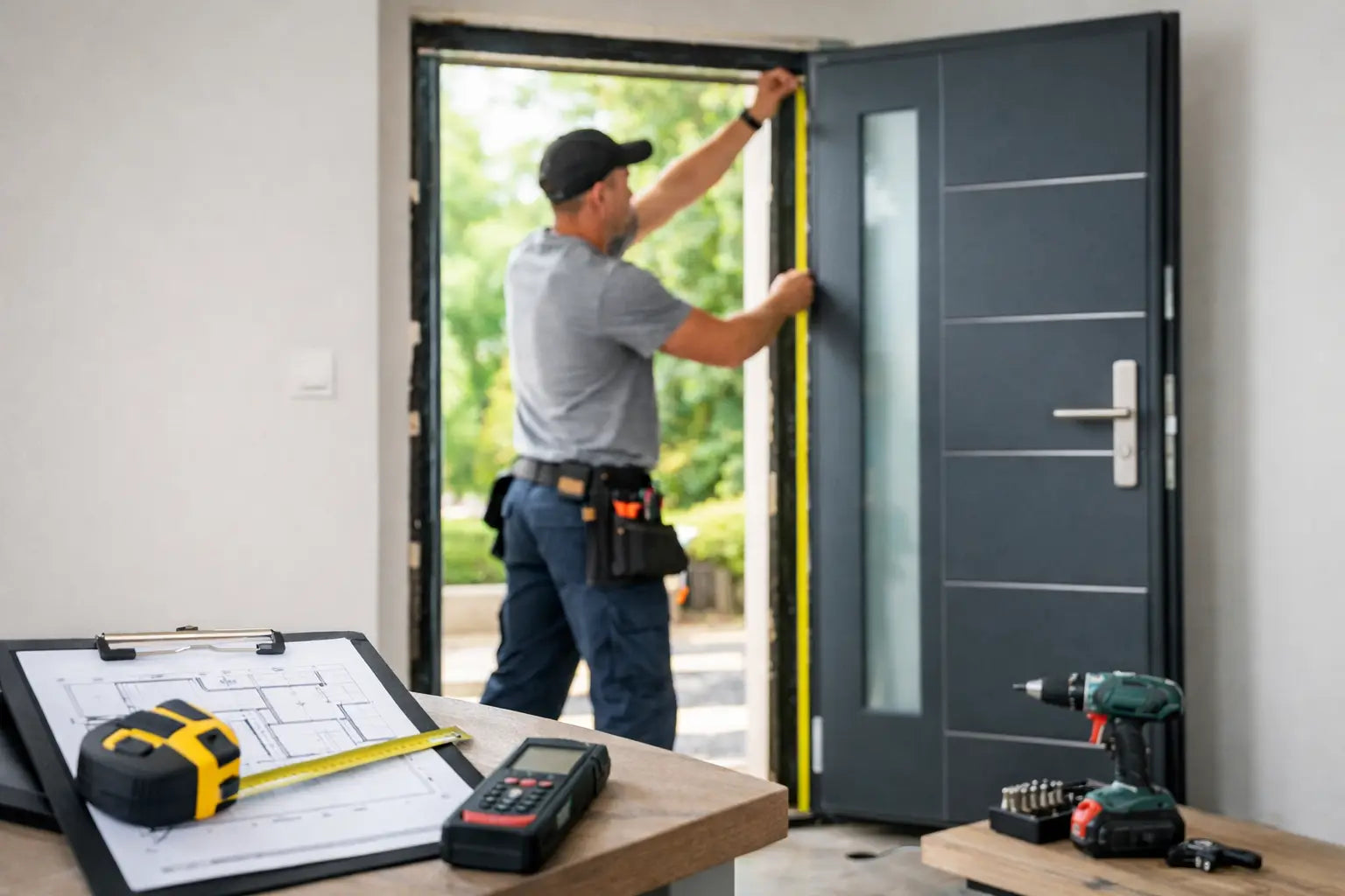 Haustür Aufmaß und Montage richtig planen